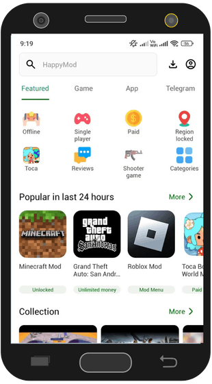 Happymod App games